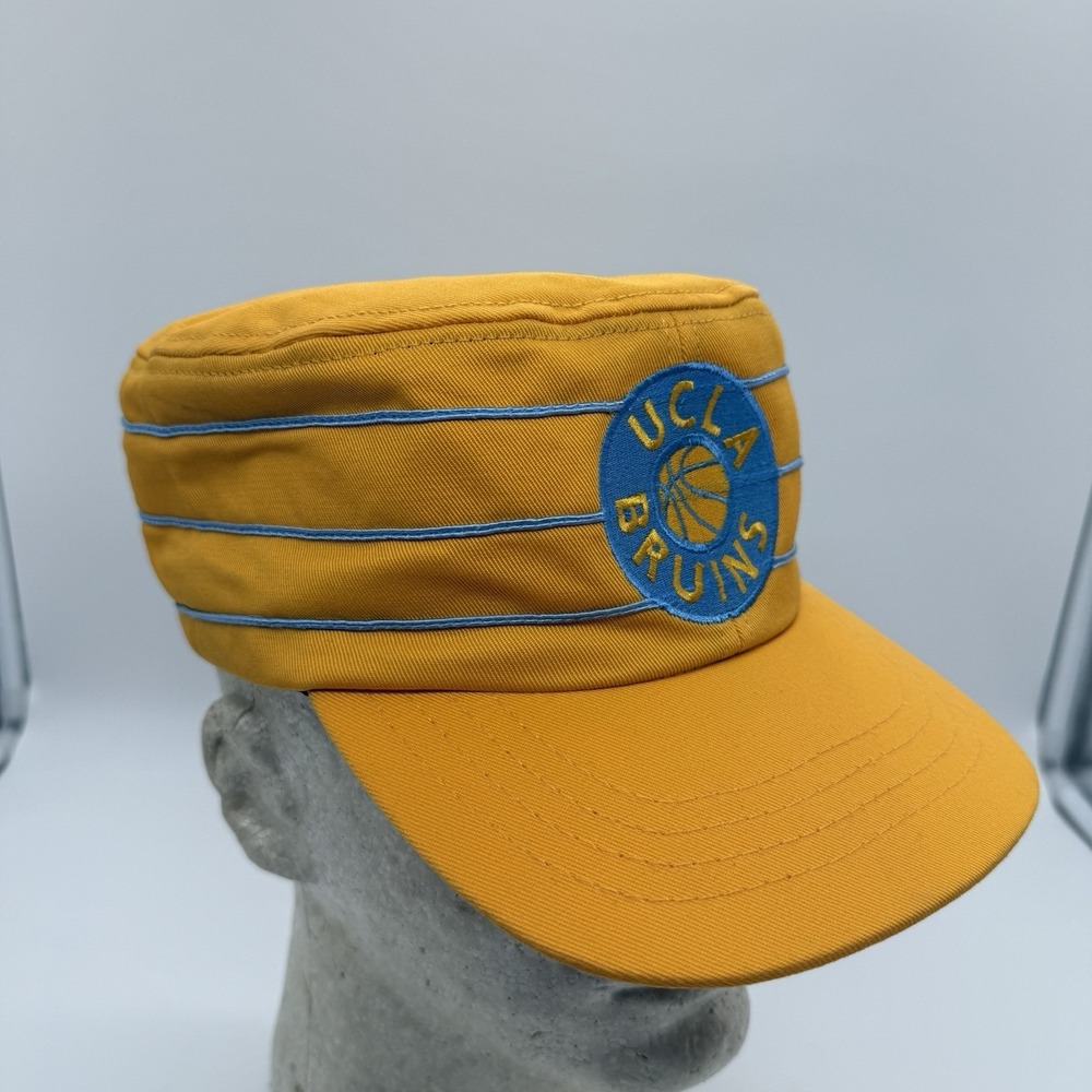Vintage UCLA‎ Bruins Hat Adult OSFA Gold Snapback Military Cap USA Made